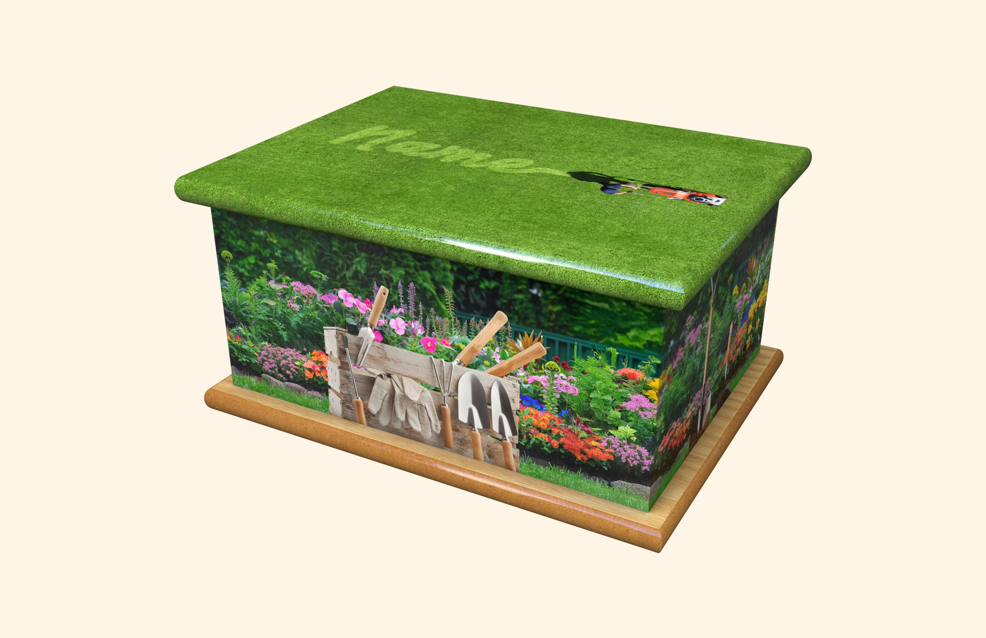 Named Lawn adult ashes casket